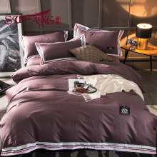 color striped Luxury Hotel Bedding Set 100% cotton
